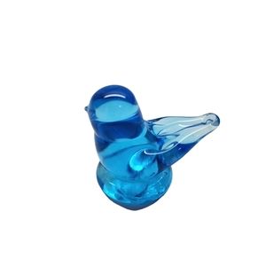 Vintage Sunny Day Bluebird of Happiness Ron Ray art glass paperweight 2002